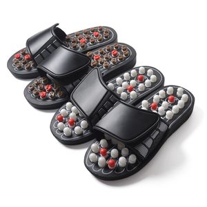 Foot Massager Feet Massage Slippers Reflexology Acupuncture Therapy Walk Stone Shoes Cobblestone 230411