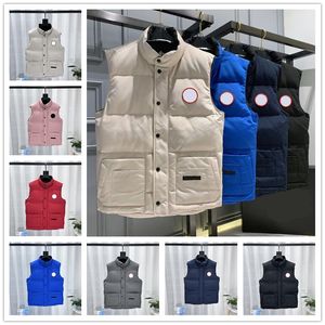 Högkvalitativ puffer Vest Winter Jacket Designer Coat Mens Womens Down Gilet Sweatshirt Autentiska lyxgåsjackor Lyxvarumärke Expedition Par Vests Parka