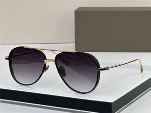 Новый дизайн моды мужчины солнцезащитные очки подсистема пилотная мета -рама ретро простой стиль многофункциональный ультрафиолетовый защита 400 открытые очки