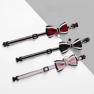 Dog Collars Double Bow Cat Collar Small Cute Pet Bell Harness And Leash Set Puppy Item
