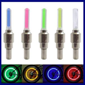 LED Flash Tyre Light Moto Bikes Wheel Valve Cap Light