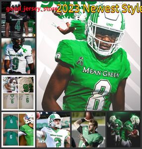 Oscar Adaway III North Texas Football Jersey 7 Trey Cleveland 6 Ikaika Ragsdale 8 Damon Ward 84 Christian Lee North Texas Mean Green Jerseys Individuell genähte Herren- und Jugendtrikots