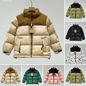 Jaquetas crianças crianças para baixo casaco nf designer jaqueta de inverno meninos meninas ao ar livre com capuz quente parka preto puffer jaquetas carta impressão roupas outwear