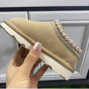 Avustralya Kid Toddler Tasman II terlik tazz bebek ayakkabıları kestane kürk slaytlar koyun derisi shearling klasik sevimli ultra mini boot sıcak katırlar kayma süet patik b239