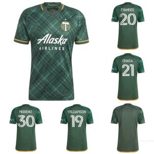 Soccer Portland Timbers Jersey 19 Williamson 18 McGraw 5 Bravo 13 Zuparic Mosquera Mabiala Moreno Evander Niezgoda Bingham Blanco Chara Football Shirt Kits 23/24