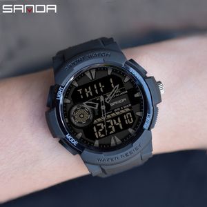 Orologi da polso SANDA Orologi sportivi da uomo Cronografo multifunzione Orologio da polso impermeabile Orologio al quarzo militare digitale Relogio Masculino 230410