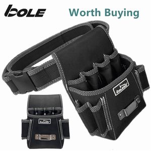 Tool Bag BOLE Electrician Waist Tool Bag Belt Tool Pouch Utility Kits Holder with Pockets 230410