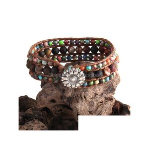 Moda Moda Boho Bracelet Jóias Colorf Stone natural Amizade de amizade de miçangas Braceletas DropShip Drop Drop Home Garden Arts CR DHWKD