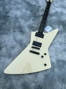 Irregular electric guitar, imported wood, cream pearl inlaid fingerboard, EMG active pickup, white light, lightning packaging