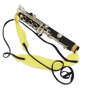 1pc tampone di pulizia sassofono tubo nero oboe flauto tromba universale panno lungo passaggio pulitore accessori per strumenti musicali