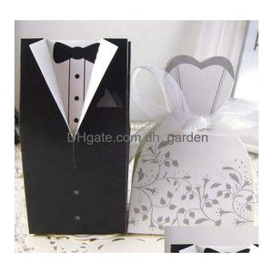 Scatole per gioielli 100 pezzi / 50 paia Scatole floreali per sposi Scatole per matrimoni Bomboniere Regalo per gioielli Consegna a goccia Confezione di gioielli per gioielli Dhgarden Dhtis