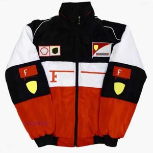 Formel ett av 2023 Nya män F1 -jackor Jackor Dropship Brodery Riding Suit Women American Racing Suit Jackets Motorcykel Lokomotiv Pappa Löst Casual Cotton S