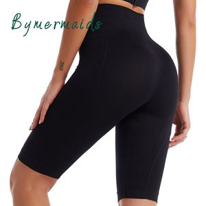 Roupa de ioga ByMermaids Shorts de cintura alta Push up Leggings Mulheres Fitness Running Seamless Comfort Workout Gym Cycling 230411