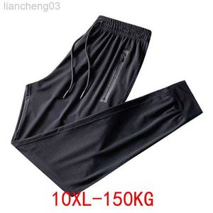 Pantaloni da uomo Estate Autunno pantaloni sportivi foro Pantaloni sportivi traspiranti Uomo taglie forti 8XL 9XL 10XL grandi vendite pantaloni economici elasticizzati Pantaloni W0411