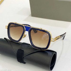 Luksusowe okulary przeciwsłoneczne dla mężczyzny kobiety wysokiej jakości metalowe okulary przeciwsłoneczne Mach lxn evo dts403 Big Oversited Owalna Rama Goggle szkło
