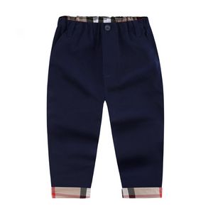 Pantaloni da ragazzo Pantaloni da bambina in morbido cotone elastico di marca Pantaloni da bambina Pantaloni tinta unita 2-8 anni