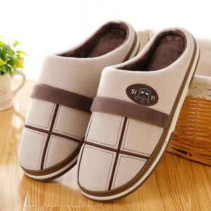 Slippers Plus Size 48 49 50 Mens Indoor Plush Fuzzy Antiodor Fur Slides Men Home Shoes Winter Male Warm Bedroom 231110