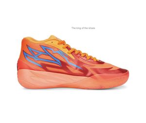 Orange LaMelo Ball MB02 Supernova Schuhe Rick Morty Kinder Basketball zu verkaufen Queen City Schwarz Rot Grau Grundschule Sportschuh Trainner Sneakers Größe 40-46MB.01