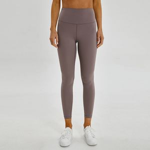 Women's Activewear High-Rise Naked-feel Pants Yoga Sports Hiplift Leggings Workout Clothes D19037