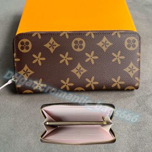 Mens Purses M42616 N61264 Clemence Zipper keychain Womens wallet flower passport holders Luxury long purse key pouch Genuine Leather cardholder Designers wallets
