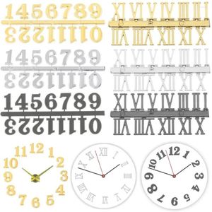 Relógios de parede DIY Números 3D para Relógio de Quartzo Peças Kit Substituição Modelo Antigo Relógio Digital Acessórios Criativos Artesanato Montagem de Reposição