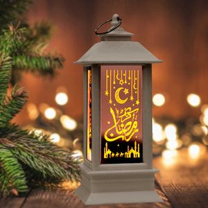 Novità Articoli Ramadan Decorazioni 2023 LED Palazzo Lampada a olio Alimentato a batteria EID Mubarak Luci Ornamenti Islamico Musulmano Ramadan Decor per la casa Z0411