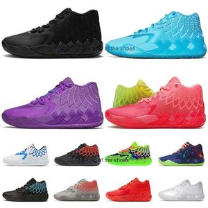 Rick And Morty Lamelo Ball Shoe MB 01 Scarpe da pallacanestro da uomo Galaxy Buzz City Queen Viola Rock Ridge Rosso Triple Nero Non da qui GalaxyMB.01