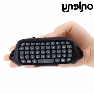 Freeshipping Newest Mini Keyboard Wireless Controller Text Messenger Keyboard 47 keys Chatpad Keypad for Xbox 360 Game Controller Black Aors