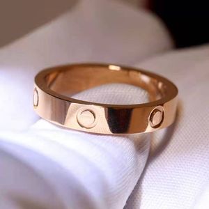 Liebesringe Damen-Designer-Ring für Frau Paar-Designer-Schmuck Band Titanstahl-Diamant-Ring Casual Classic 4/5/6mm mit Staubbeutel Schmuck für Mann Charm-Goldring