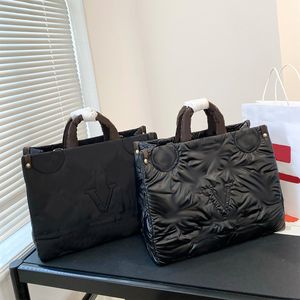 Designer-Einkaufstasche für Damen, modische Handtasche, luxuriöse Damen-Kapazitäts-Totes, stilvolle Stickerei, Einkaufstaschen, lässige Damen-Handtaschen, 35 cm