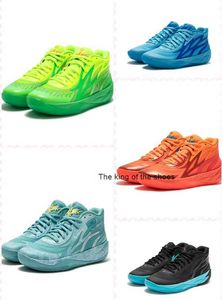 2023MB.01 Shoesmb.02 Slime Men Basketball Shoes 2023高品質のラメロボールMB02 Jade Fluro Green Pes Lime Squeeze Shoe Shoe Trainner Sneakersサイズ7-12