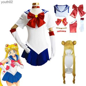 Anime Costumes Anime Sailor Moon Cosplay Comes Anime Figure Dress Vestido Halloween Comes for Women Suit Wig Loli Clothing Party Uniform ZLN231111