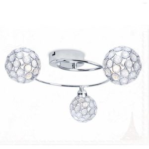 Ceiling Lights Nordic Crystal Chandelier Ventilador De Techo Bedside Aluminum Living Room Home Decoration Light Fans