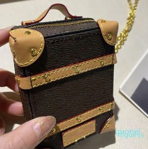 Designer- Women Mini Trunk Shoulder Bags Designers Wallet Backpacks Key Chain Wallet Flap Cute Handbags Fashion Trunk