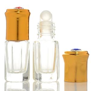 240pcs/lot 3ml Glass Bottle with roll on ball Mini Vials Travel Perfume roll-on Bottle for essential oil perfume bottle