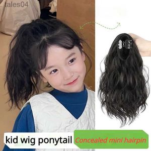 Erkek çocuk perukları çocuk perukları kızlar için atsetail çocuk örgüler bebek örgü kızlık pigtails genç başlık bebekler saç aksesuarları headgear yq231111