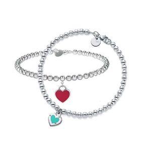 Série T 16-21cm Bracelets de charme 925 STERLING PRATA CORAÇÃO AMOR PENANDO PENANDO PENDENTEDO PARA MULHERES PARA MULHERES JOENS DE CEDIMENTO DO VALENTINO DO DIA DO VALENTIM