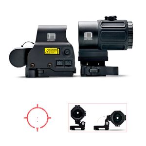 Taktisk G43 3X Magnifier Scope och 558 Holographic Red Dot Sight Riflescope Combo G43 Optics With Switch to Side SPS Quick Löstagelmontering för jakt Airsoft