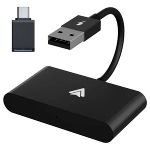 Android/Apple 용 새로운 무선 카플레이 어댑터 무선 카플레이 Dongle 플러그 및 USB 연결 자동 자동차 어댑터에 유선.