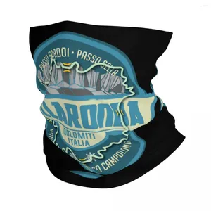 Scarves Sella Ronda Dolomites Sellaronda Italy Sticker Bandana Neck Gaiter Printed Motorcycles Moto Wrap Scarf Balaclava Hiking Unisex