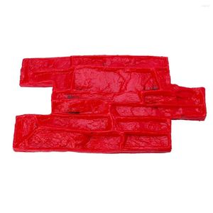 Garden Decorations Stone Decorative Concrete Mold Cement Reusable Brick Imprint Texture Stamp Mat Rubber Molds House Decor