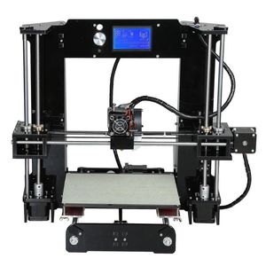 Freeshipping kolay set anet A6A8 3D yazıcı büyük boyutlu yüksek hassasiyetli reprap prusa i3 diy 3D baskı makinesi yatak filament sd kart lc mgkj