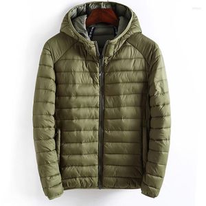 Uomo da uomo Down Rlyaeiz 2023 Giacca invernale casual di alta qualità Inverno Calda imbottita di uomini imbottiti Cappellata con cappuccio Plus Parka Lightweight Overboats