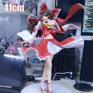 銃のおもちゃ41cm解放bスタイルのツーフプロジェクト日本のアニメガールフィギュアhakurei reimu pvcフィギュアコレクションモデル玩具人形ギフト