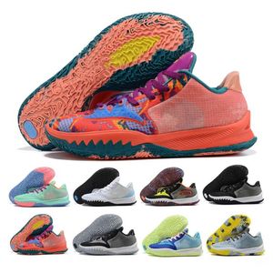 2023New Men Basketball Shoes 4s Low Irvings Mens Heal the world Kyries 4 Trainer Halloween Confetti Carpet Trainers Sport Sneaker