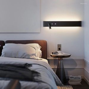 Duvar lambası minimal başucu yatak odası şeridi nordic 2023 okuma hattı oturma odası kanepe arka plan atmosfer