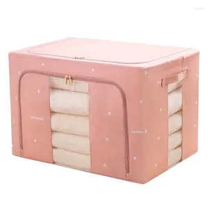 Storage Bags Clothes Box Transparent Window Quilt Finishing Clean And Dust-Free Household Large Foldable Closet Organizer Bins