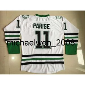 Weng Toptan Erkekler Kuzey Dakota Hokey Forması Boş 7 TJ Oshie 9 Jonathan Toews 11 Zach Parise Dövüş Sioux Dakota College Hokey Jersey