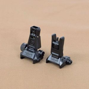 Acessórios táticos de metal pro mira frontal e traseira jinming gen 8 gen 9 margap m4 mira mecânica dobrável