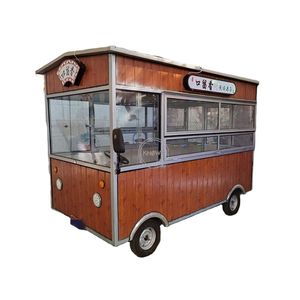 OEM Electric Fast Food Kiosks Ice Cream Cart Hot Dog Coffee Potato Chips Van Truck for Sale in Parks and Scenic Spots